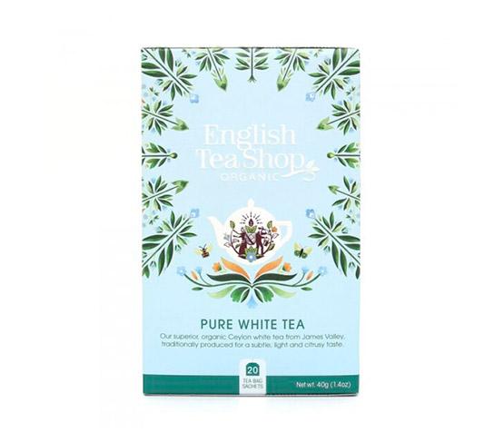 ENGLISH TEA SHOP Te Pure White Blanc Orgànic 40g