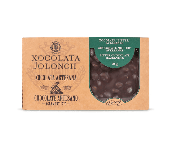 XOCOLATA JOLONCH Estoig Xocolata Bitter amb Avellanes 200g