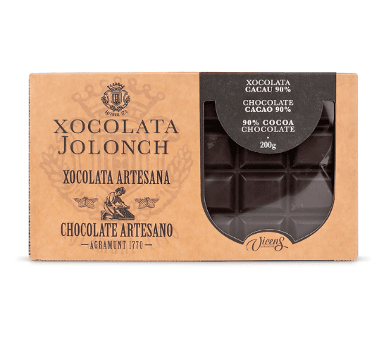  XOCOLATA JOLONCH Estoig Xocolata amb Cacau 90% 200g