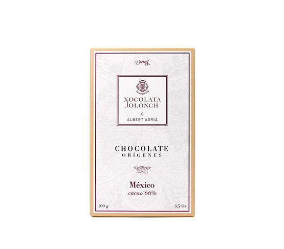 XOCOLATA JOLONCH by ALBERT ADRIÀ  Xocolata Negra amb 66% de Cacau Orígens Mèxic 100g