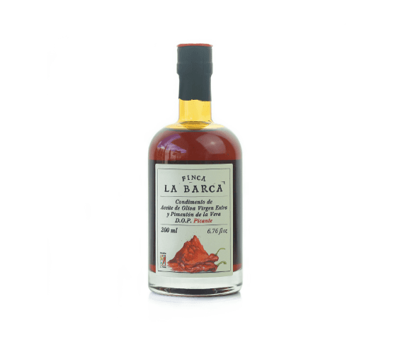 FINCA LA BARCA Condiment Oli d'Oliva Verge Extra amb Pebre vermell Picant 200ml