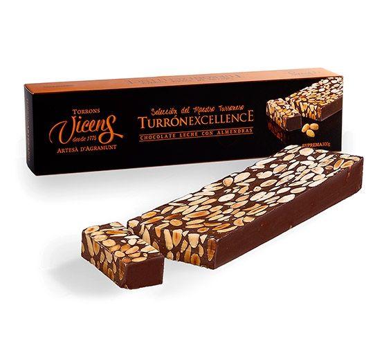 TORRONS VICENS Chocolate con Leche y Almendras Excellence 300g 