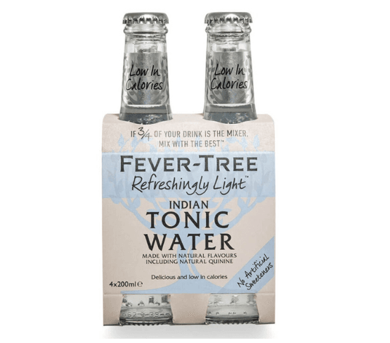 FEVER-TREE Refreshingly Light Indian Tonic Water Pack 4 x 200ml