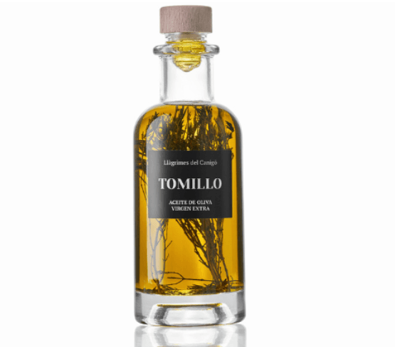 LLÀGRIMES DEL CANIGÓ Aceite de Oliva Aromatizado con Tomillo 250ml