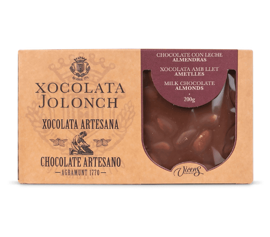  XOCOLATA JOLONCH Estoig Xocolata amb Llet i Ametlles 200g