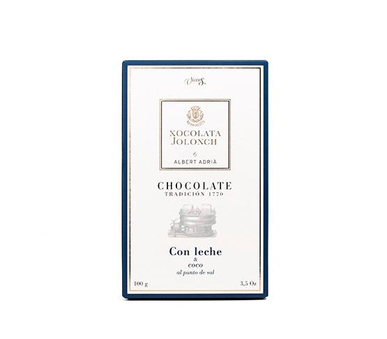 XOCOLATA JOLONCH  by ALBERT ADRIÀ Chocolate con Leche y Coco al punto de Sal 100g